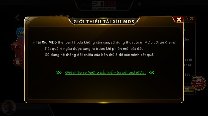 Chiến lược chơi Tài Xỉu MD5 tại game Sin88 không lo thua