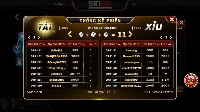 Đến nhà cái Sin88 chơi Tài Xỉu? Tại sao không?