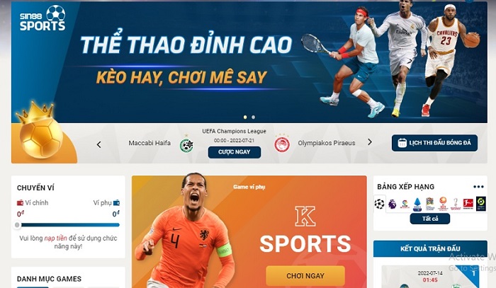 Tất tần tật kinh nghiệm cược Thể Thao dễ thắng tại nhà cái Sin88