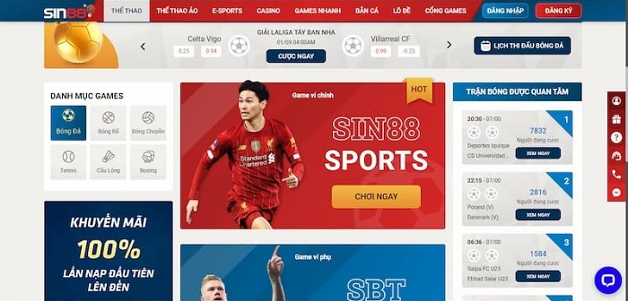 Tất tần tật kinh nghiệm cược Thể Thao dễ thắng tại nhà cái Sin88