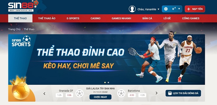 Tất tần tật về tỷ lệ cá độ bóng đá khi chơi game Sin88