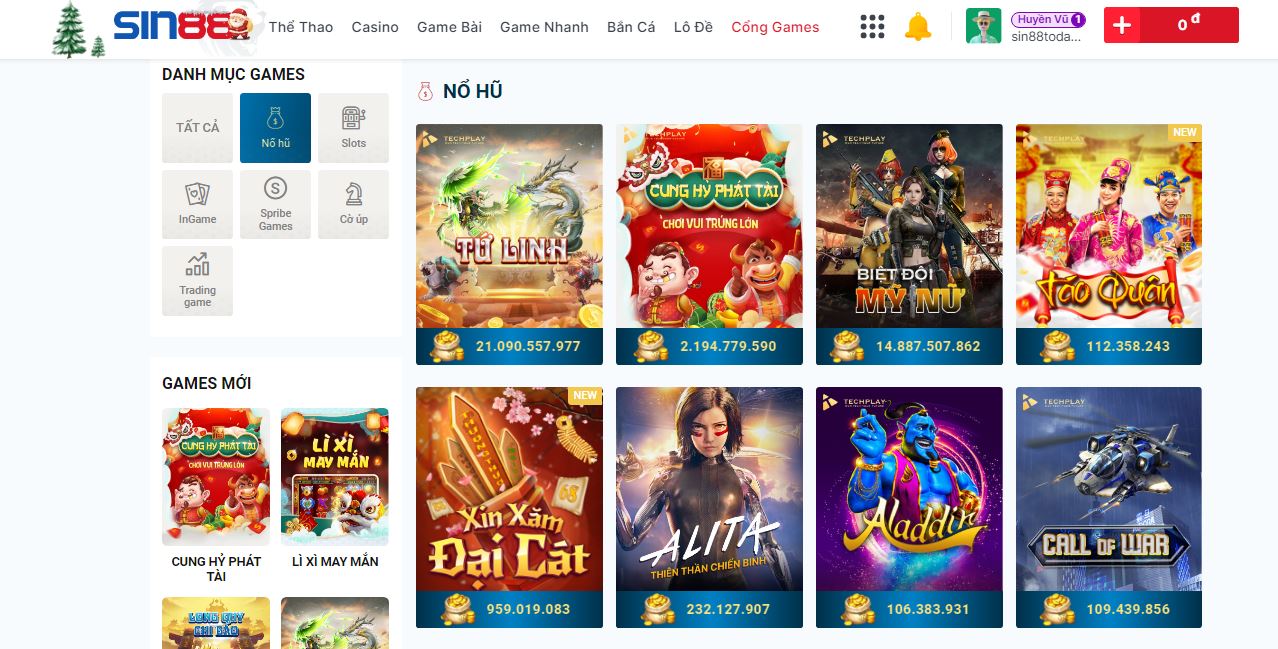 Game Ăn khế trả vàng tại nhà cái Sin88