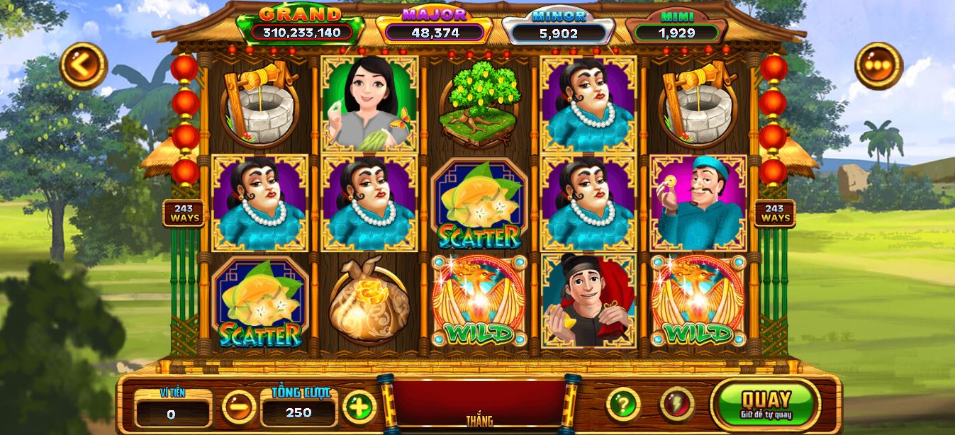 Giao diện chơi game nổ hũ Ăn khế trả vàng Sin88 vip