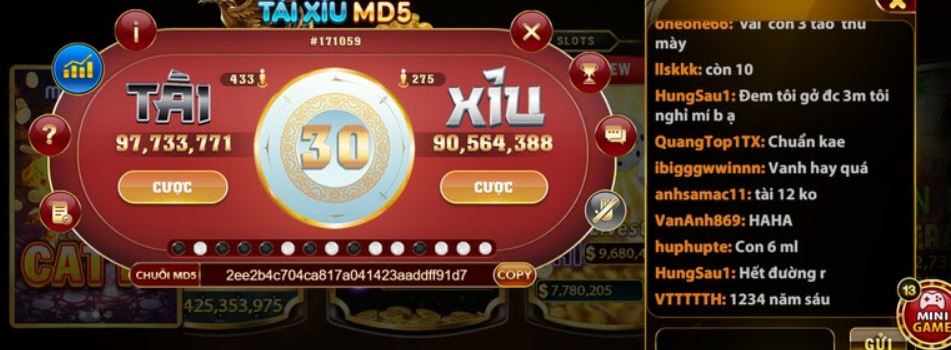 Tài xỉu MD5 khiến cược thủ mê mẩn từ lần chơi đầu tiên
