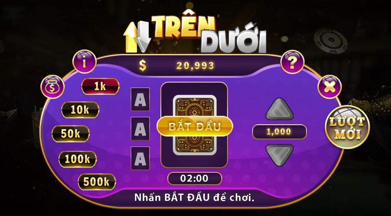 Khám phá game Trên dưới tại nhà cái Sin88