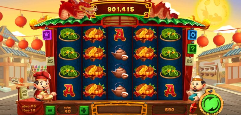Giao diện của game nổ hũ Phá cỗ đèn rồng Sin88 vip