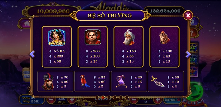 Giới thiệu nổ hũ Aladin game Sin88